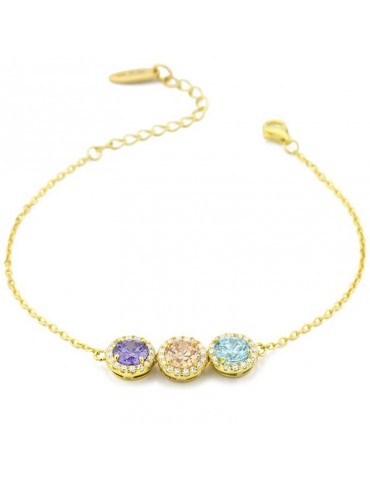 Boccadamo Bracelet - Sophie - Colored Crystals - Zircons - BR601DM