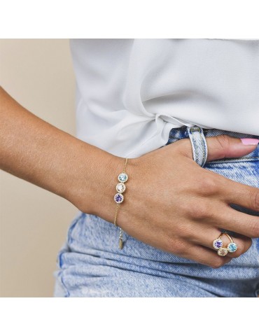 Boccadamo Bracelet - Sophie - Colored Crystals - Zircons - BR601DM 2