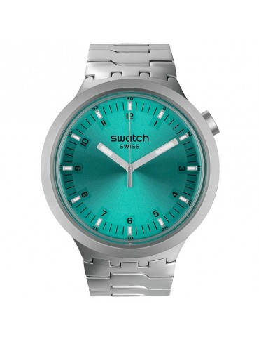 Swatch Watch - Aqua Shimmer - Silver - 47mm - Turquoise - SB07S100G