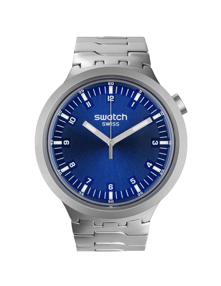Orologio Swatch - Indigo Hour - Silver - 47mm - Blu Navy - SB07S102G