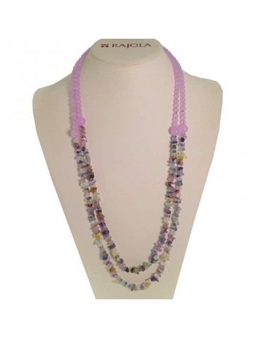 Collana Rajola - Capricci - Primula -Multifilo-Giada-Fluorite-B5688665