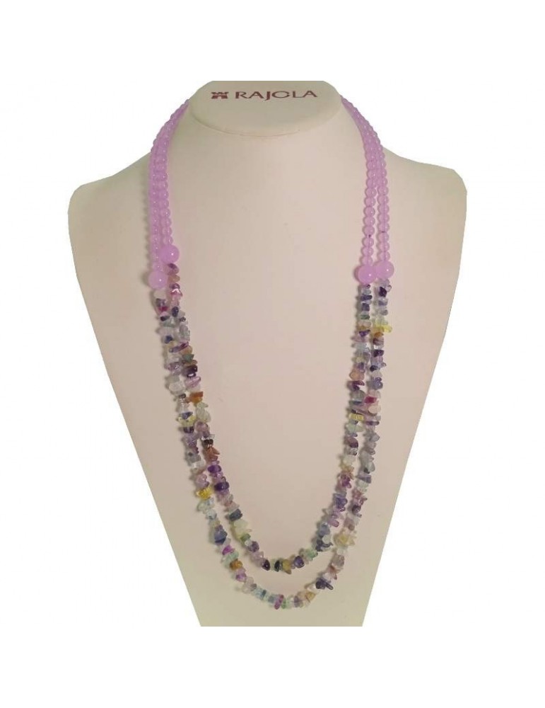 Rajola necklace - Capricci -Primula-Multistrand-Jade-Fluorite-B5688665