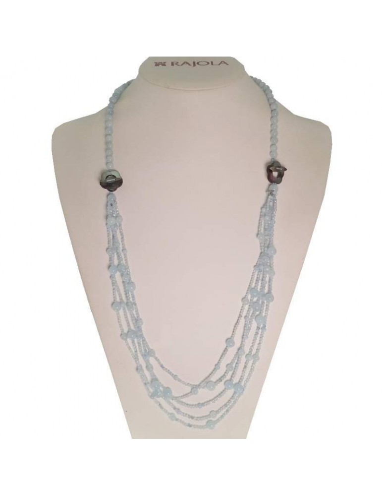 Rajola necklace - Jazz - Long - Multistrand - Aquamarine - 5468118