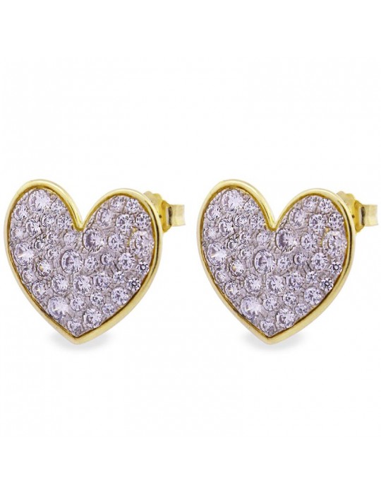 Orecchini Rue Des Mille-Stardust Ten-Gold -Cuori Oversized-ORZ018M2CUOAU