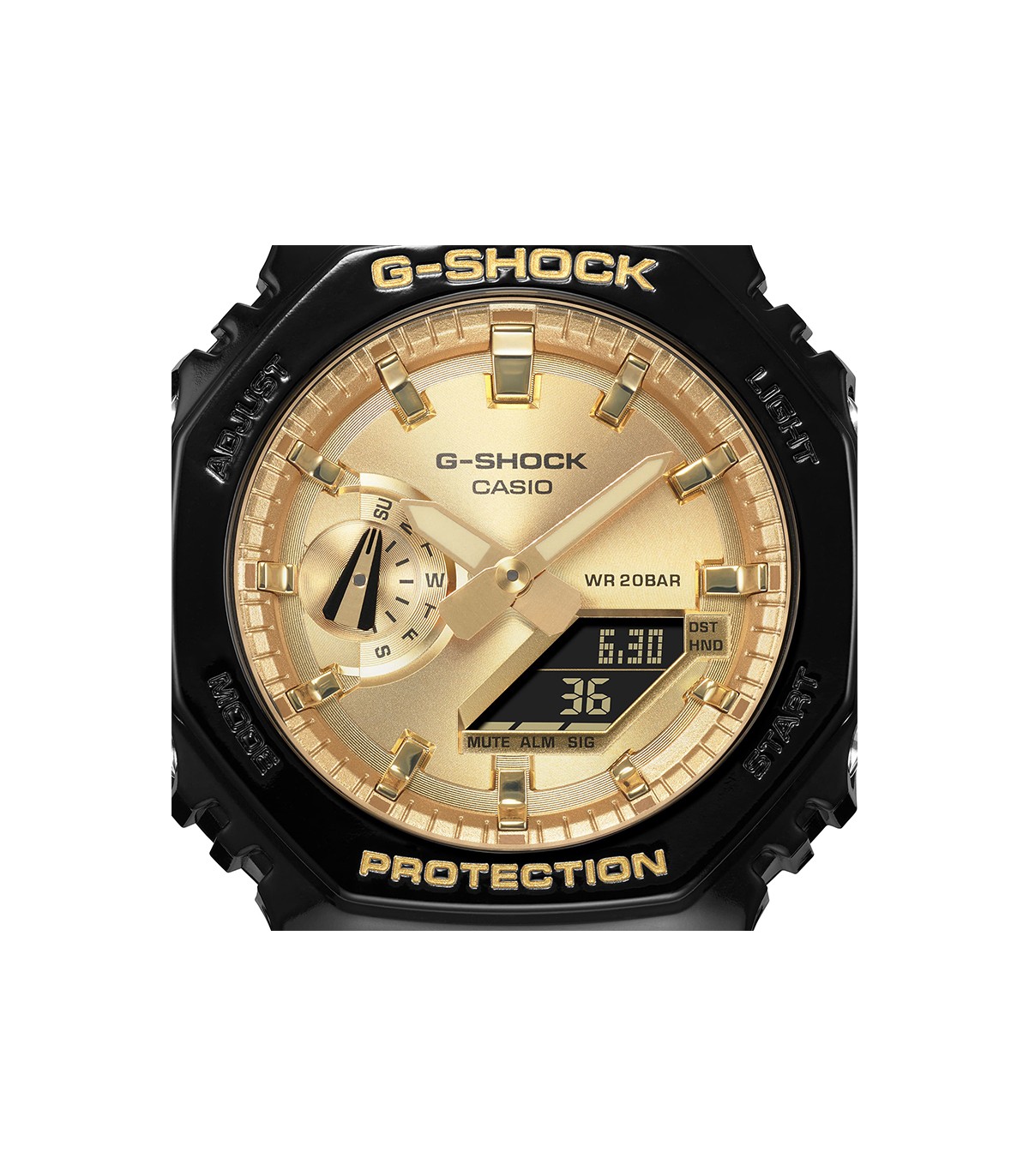 - - - G-Shock - GA2100GB1AER Casio Gold - Black Watch Digital - 45mm