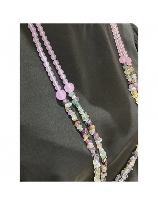 Rajola necklace - Capricci -Primula-Multistrand-Jade-Fluorite-B5688665