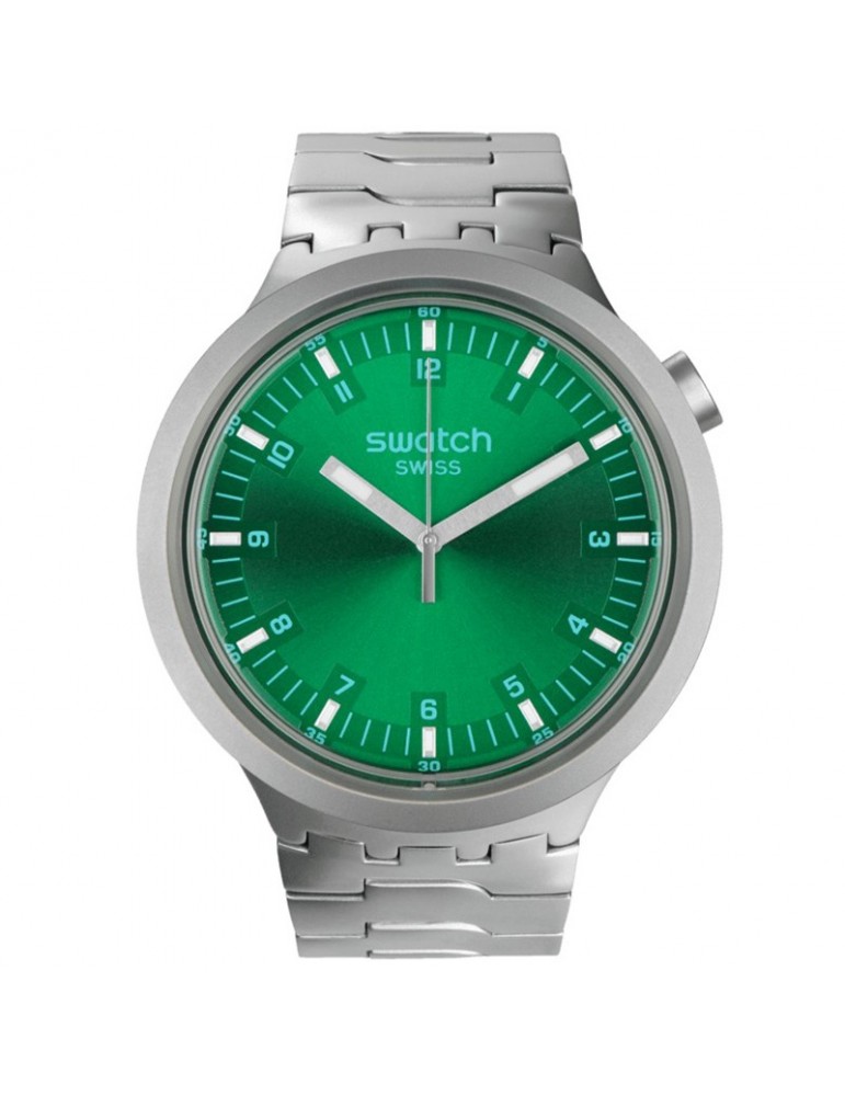 Swatch watch - Forest Face - Silver - 47mm - Green - SB07S101G