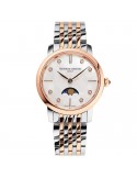 Frederique Constant Watch - Classics Slimeline Moonphase 30mm Mother of Pearl with Diamonds - 0