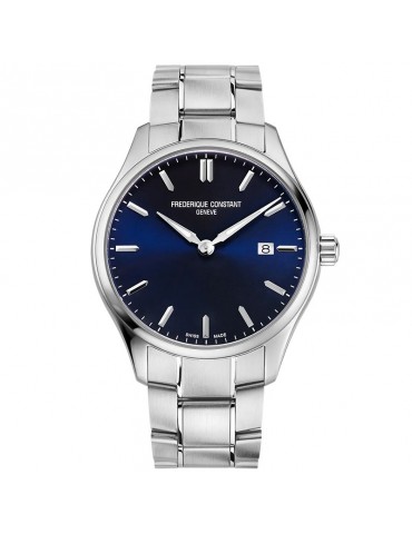Frederique Constant Watch - Classics Quartz Time and Date 40mm Blue - 0