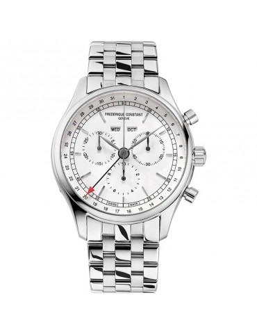 Orologio Frederique Constant - Cronografo 40mm Argento - FC-296SW5B6B