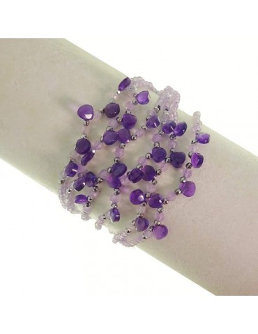 Bracciale Rajola - Neruda - Multifilo - Ametista - Ematite - 54438418