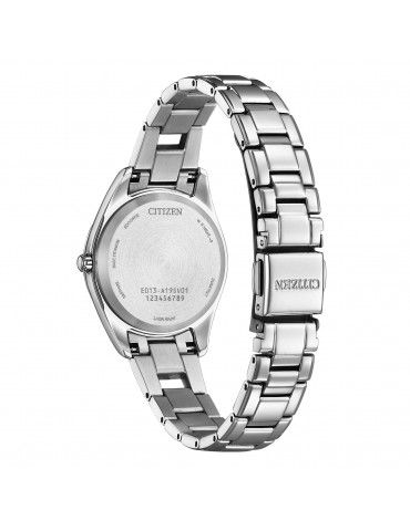 Citizen Women's Watch - Super Titanium Lady Eco-Drive 29mm Turquoise with Diamonds - 0 2