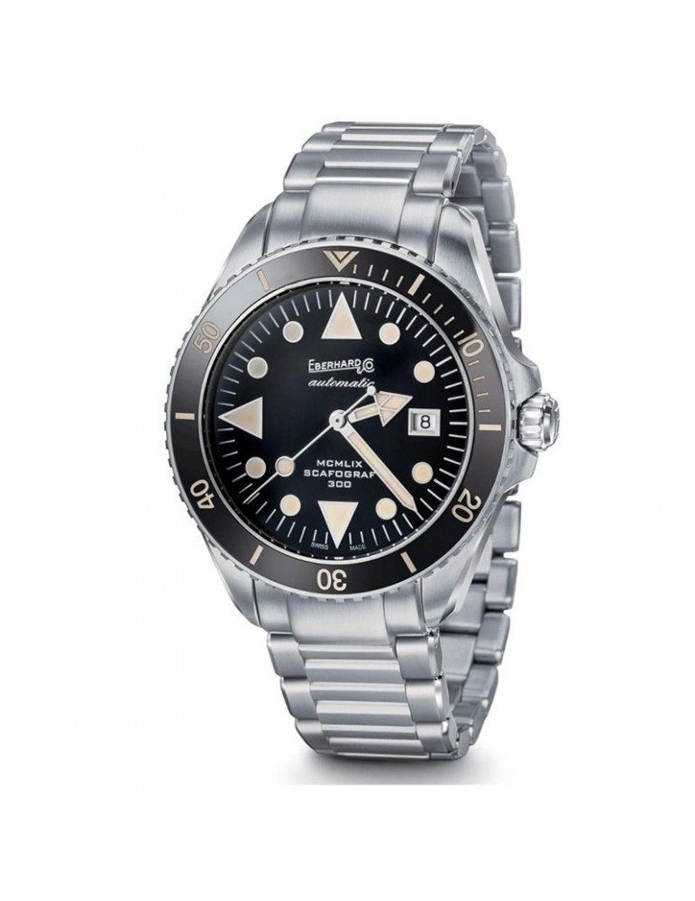 Eberhard Men's Watch - Scafograf 300 MCMLIX Automatic Mechanical Diver 43 mm Black - 0