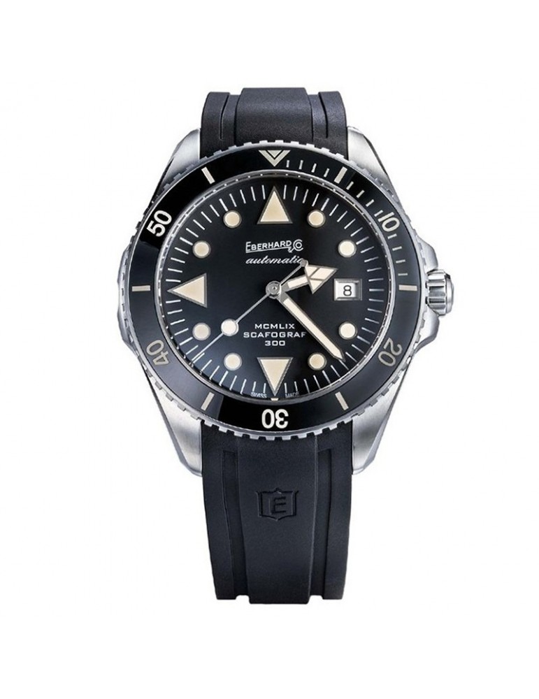 Eberhard Men's Watch - Scafograf 300 MCMLIX Automatic Mechanical Diver 43 mm Black - 0
