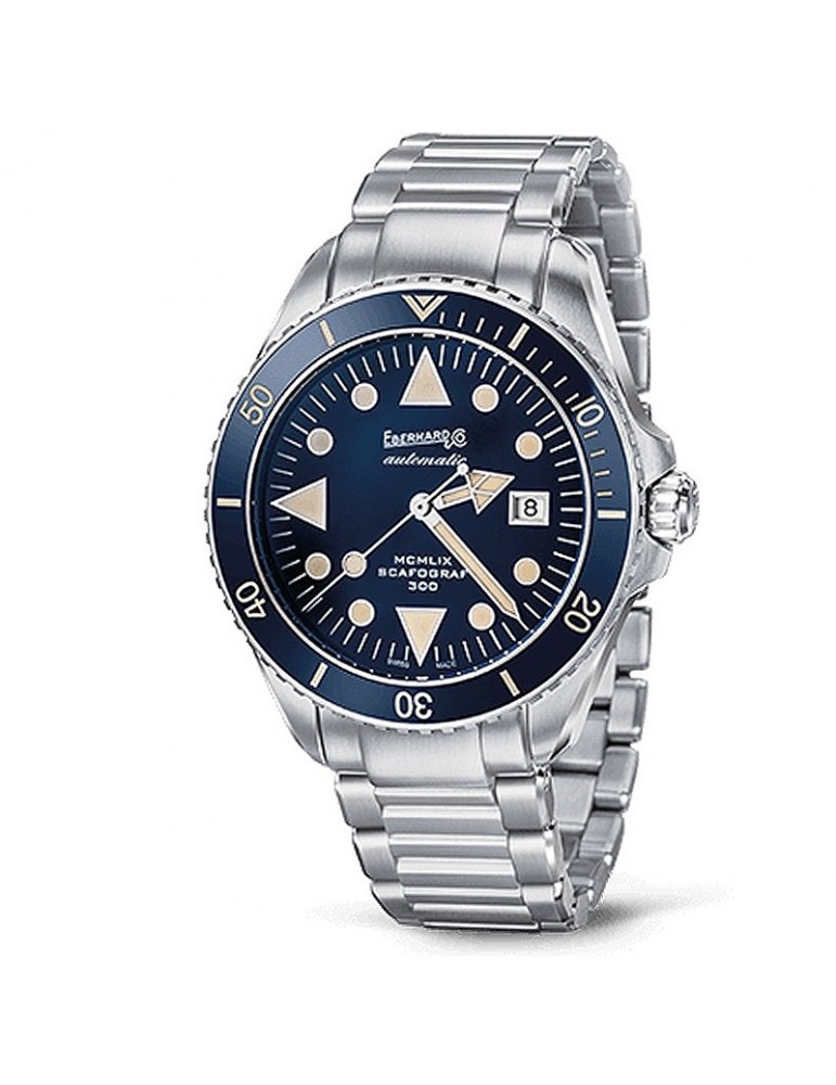 Eberhard Men's Watch - Scafograf 300 MCMLIX Automatic Mechanical Diver 43 mm Blue - 0