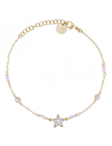 Rue Des Mille Bracelet-Stardust Ten-Gold-Star-Zircons-BRZ018M1STEAU