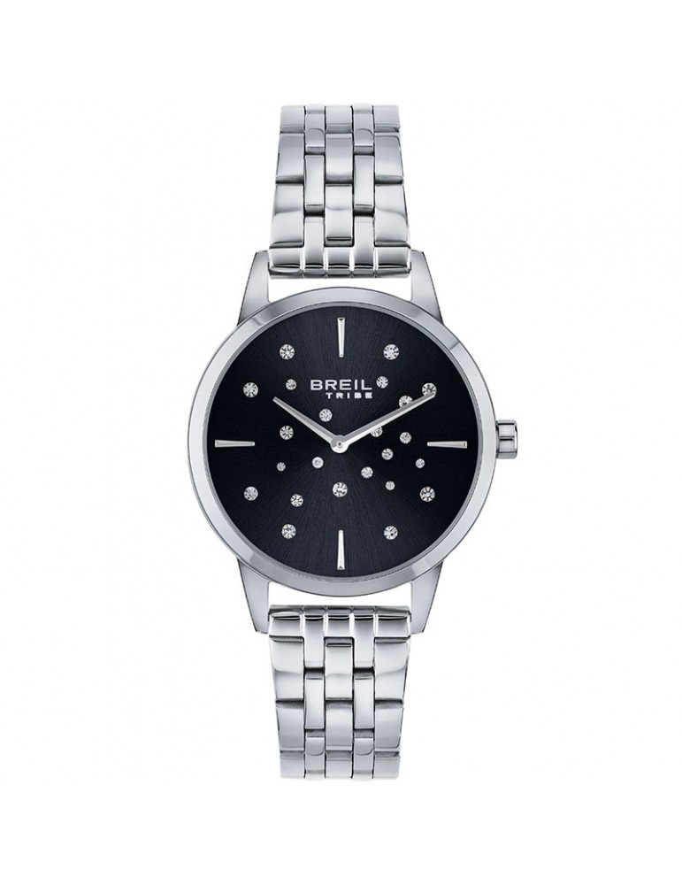 Breil Tribe Watch - Twinkle Sky - Silver-33mm-Black-Crystals-EW0648