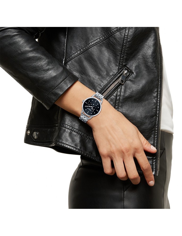 Orologio Breil Tribe - Twinkle Sky - Silver-33mm-Nero-Cristalli-EW0648