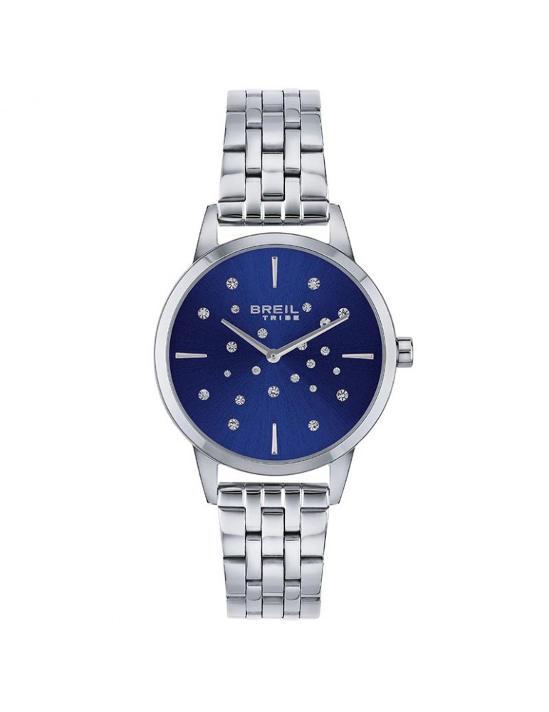 Breil Tribe Watch - Twinkle Sky - Silver -33mm-Blue-Crystals-EW0649