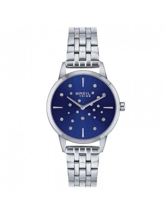 Breil Tribe Watch - Twinkle Sky - Silver -33mm-Blue-Crystals-EW0649