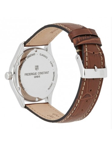 Frederique Constant Watch - Classics Index Automatic 40mm Gray Rose Gold - Brown Leather Strap - 0 2