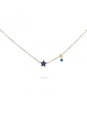 Collana Rue Des Mille - Stardust Ten-Stella-Zirconi Blu-GRZ018M1STECAU