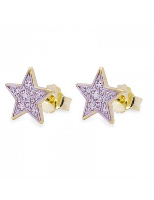 Orecchini Rue Des Mille -a Lobo - Stella-Zirconi Bianchi-ORZ018M1STEAU