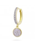 Mono Earring Rue Des Mille-Stardust Ten-Circle Pendant-ORZ018M3CERAU