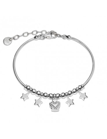BRACCIALE DONNA IN ARGENTO CON ANGELO E STELLE JACK&CO - 0