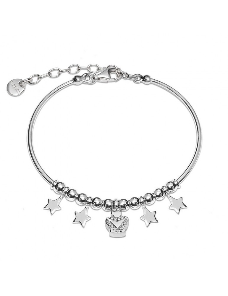 BRACCIALE DONNA IN ARGENTO CON ANGELO E STELLE JACK&CO - 0
