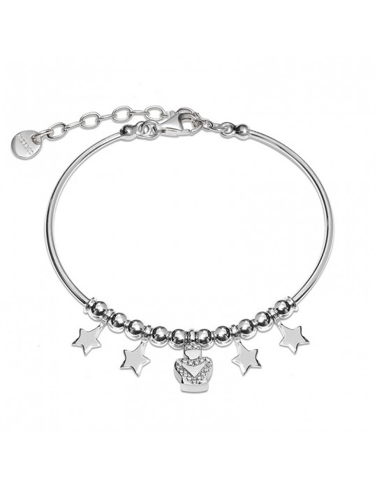 BRACCIALE DONNA IN ARGENTO CON ANGELO E STELLE JACK&CO - 0