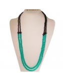 Rajola Necklace - Capricci - Long - Green Agate - Black Onyx -B5688644