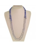 Rajola Necklace - Primula - Long - Blue Quartz - Chalcedony - B5688664