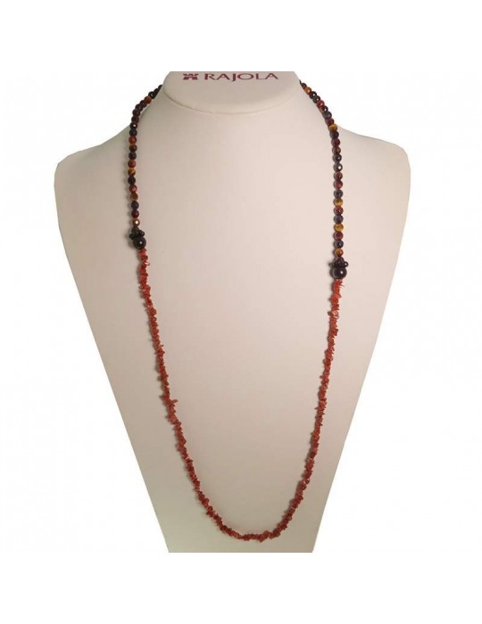 Collana Rajola - Primula - Occhio di Tigre - Goldstone - B5686359