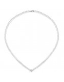 Lelune Necklace - Water Lily - Freshwater Pearls - Diamonds - LLNK8014