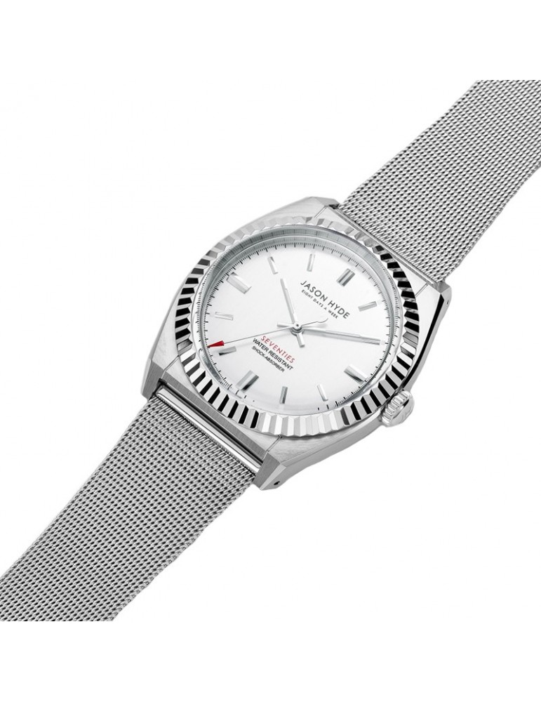 Orologio Jason Hyde - Uno - Solo Tempo - Silver - 40mm-Argento-JH10001