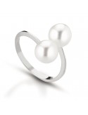 Lelune Ring - Classic - 18 kt White Gold - Pearls - LLRN22