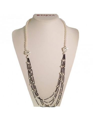 Collana Rajola - Jazz - Lunga - Multifilo - Perle - Spinello - 5468126