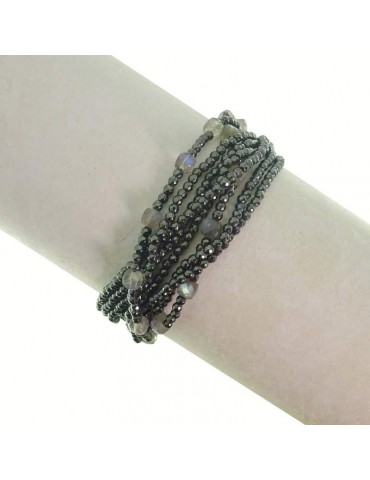 Bracciale Rajola - Valzer - Multifilo - Ematite -Labradorite-546993018
