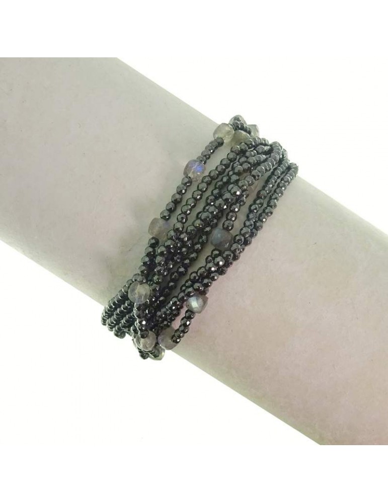 Bracciale Rajola - Valzer - Multifilo - Ematite -Labradorite-546993018