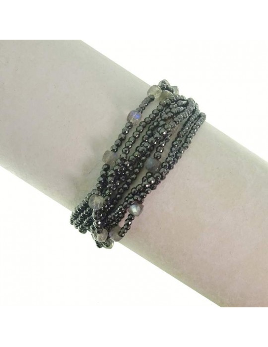 Rajola bracelet - Waltz - Multistrand - Hematite - Labradorite-546993018
