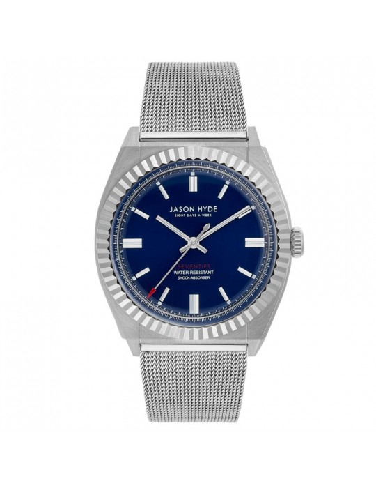 Orologio Jason Hyde - Uno - Solo Tempo - Silver - 40mm Blu - JH10005