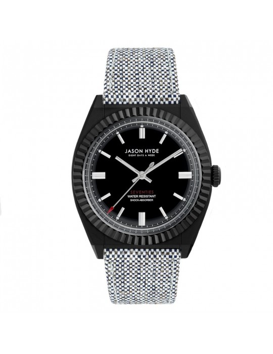 Orologio Jason Hyde - Uno - Solo Tempo - Grigio - 40mm - Nero -JH10008