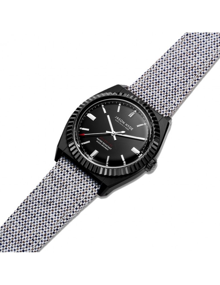 Orologio Jason Hyde - Uno - Solo Tempo - Grigio - 40mm - Nero -JH10008