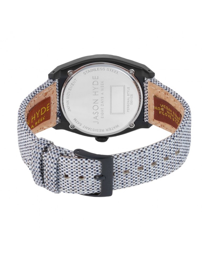 Orologio Jason Hyde - Uno - Solo Tempo - Grigio - 40mm - Nero -JH10008