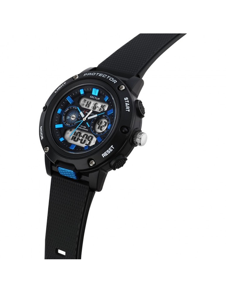 Sector Watch - Ex-45 - Digital -43mm - Black - Blue - R3251293001