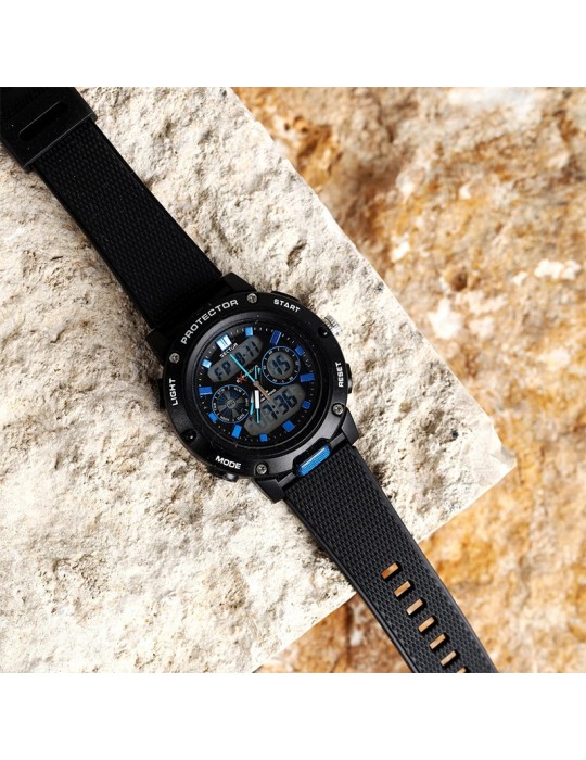 Orologio Sector - Ex-45 - Digitale -43mm - Nero - Blu - R3251293001