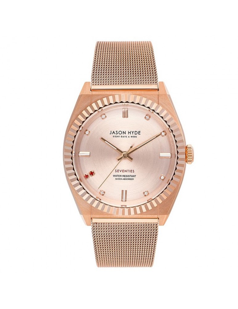 Orologio Jason Hyde - Uno - Solo Tempo - Rose Gold - 36mm-Rosa-JH20006