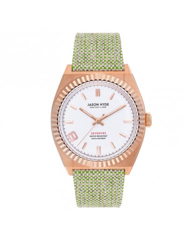 Orologio Jason Hyde - Eight - Solo Tempo - Verde - 36mm-Bianco-JH20011
