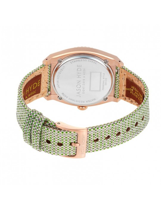 Orologio Jason Hyde - Eight - Solo Tempo - Verde - 36mm-Bianco-JH20011